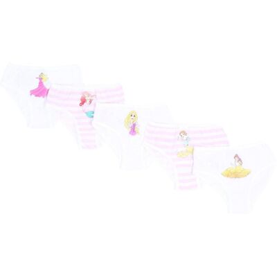 sarcia.eu 5 x Białe majtki Księżniczki DISNEY 7-8 lat 128 cm sarcia.eu 5 x Białe majtki Księżniczki DISNEY 7-8 lat 128 cm
