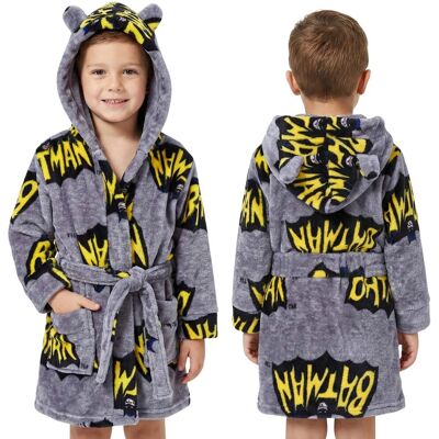 Inny producent BATMAN Szary, CHŁOPIĘCY szlafrok z paskiem, CIEPŁY wiązany porannik z kieszeniami, Miękka podomka Z KAPTUREM dla chłopca 3-4 lat 104 cm Inny producent BATMAN Szary, CHŁOPIĘCY szlafrok z paskiem, CIEPŁY wiązany porannik z kieszeniami, Miękka podomka Z KAPTUREM dla chłopca 3-4 lat 104 cm