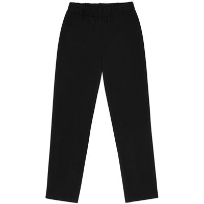 Ewa Collection Bawełniane legginsy czarne z kokardkami 92 Ewa Collection Bawełniane legginsy czarne z kokardkami 92