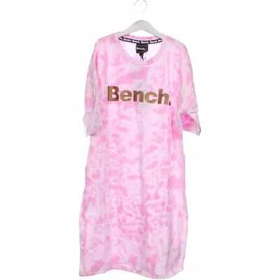 Inny producent Bench. Bawełniana Sukienka Midi Z Nadrukiem Logo Różowa 164 Kya Inny producent Bench. Bawełniana Sukienka Midi Z Nadrukiem Logo Różowa 164 Kya