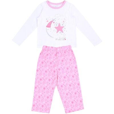 sarcia.eu Biało-różowo piżama w gwiazdki 18-24 m 92 cm sarcia.eu Biało-różowo piżama w gwiazdki 18-24 m 92 cm