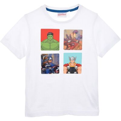 SunCity Biały T-Shirt Dla Chłopca Avengers SunCity Biały T-Shirt Dla Chłopca Avengers