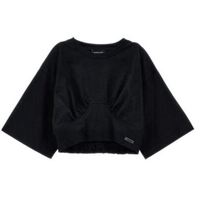 Blusa Bambina Monnalisa 41f606_nero Blusa Bambina Monnalisa 41f606_nero