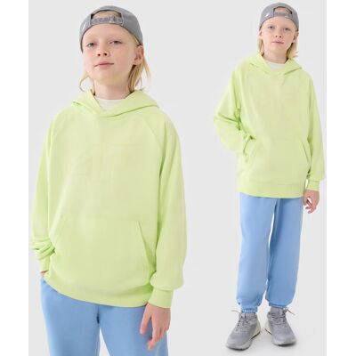 Bluza Chłopięca 4F z Kapturem Oversize Zielona 4FJWSS25TSWSM1712 Zielony 128 Bluza Chłopięca 4F z Kapturem Oversize Zielona 4FJWSS25TSWSM1712 Zielony 128