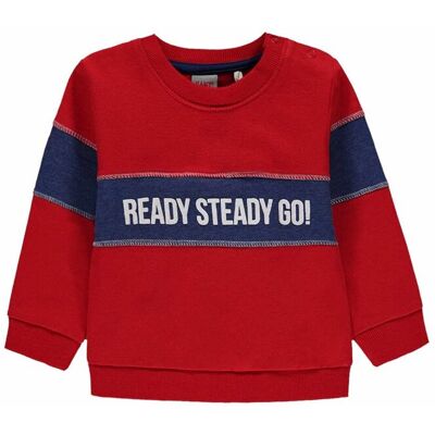 Bluza Chłopięca, Czerwona, Ready Steady Go, Kanz Bluza Chłopięca, Czerwona, Ready Steady Go, Kanz