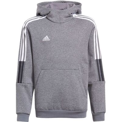 Bluza dla dzieci adidas Tiro 21 Sweat Hoody szara GP8803-128cm Bluza dla dzieci adidas Tiro 21 Sweat Hoody szara GP8803-128cm