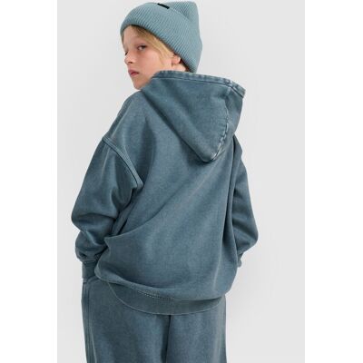 Bluza dresowa nierozpinana z kapturem chłopięca 4F 4FJRAW25TSWSM2344-46S Zielony 128 Bluza dresowa nierozpinana z kapturem chłopięca 4F 4FJRAW25TSWSM2344-46S Zielony 128