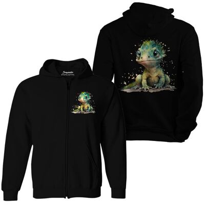 Bluza dziecięca rozpinana z kapturem gekon dzieciak 152 5made Bluza dziecięca rozpinana z kapturem gekon dzieciak 152 5made
