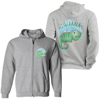 Bluza dziecięca rozpinana z kapturem Iguana 152 5made Bluza dziecięca rozpinana z kapturem Iguana 152 5made