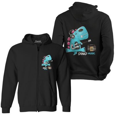 Bluza dziecięca rozpinana z kapturem muzykalny dinozaur 116 5made Bluza dziecięca rozpinana z kapturem muzykalny dinozaur 116 5made