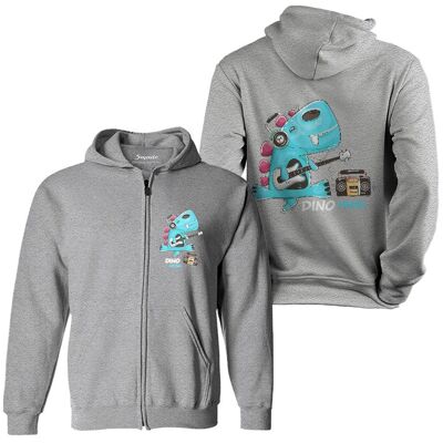 Bluza dziecięca rozpinana z kapturem muzykalny dinozaur 128 5made Bluza dziecięca rozpinana z kapturem muzykalny dinozaur 128 5made