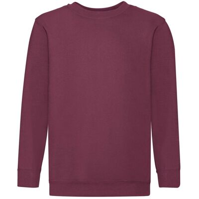 FRUIT OF THE LOOM Bluza Dziecięca Set-In Sweat Burgundowy R. 5-6(116) FRUIT OF THE LOOM Bluza Dziecięca Set-In Sweat Burgundowy R. 5-6(116)