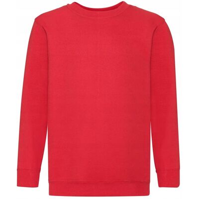 FRUIT OF THE LOOM Bluza Dziecięca Set-In Sweat Czerwony R. 9-11(140) FRUIT OF THE LOOM Bluza Dziecięca Set-In Sweat Czerwony R. 9-11(140)