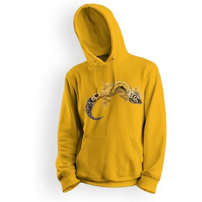 Bluza dziecięca z kapturem gekon lamparci 128 5made Bluza dziecięca z kapturem gekon lamparci 128 5made