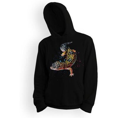 Bluza dziecięca z kapturem gekon lamparci 140 5made Bluza dziecięca z kapturem gekon lamparci 140 5made