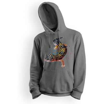 Bluza dziecięca z kapturem gekon lamparci 152 5made Bluza dziecięca z kapturem gekon lamparci 152 5made