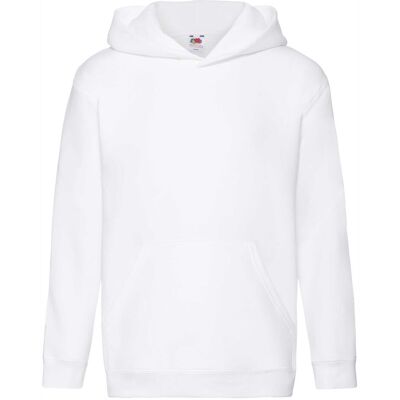 FRUIT OF THE LOOM Bluza Dziecięca Z Kapturem Hooded Sweat Biały R. 5-6(116) FRUIT OF THE LOOM Bluza Dziecięca Z Kapturem Hooded Sweat Biały R. 5-6(116)