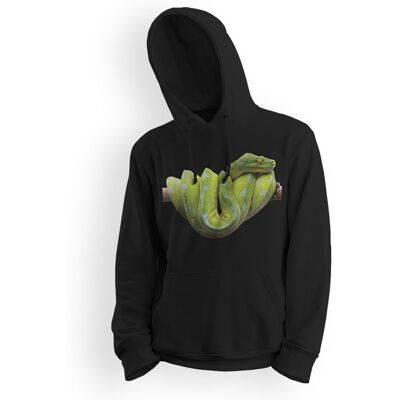 Bluza dziecięca z kapturem wąż pyton zielony 140 5made Bluza dziecięca z kapturem wąż pyton zielony 140 5made