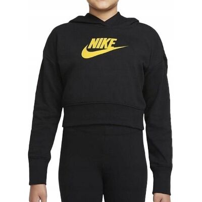 Bluza Dziewczęca Nike Club Crop Hoodie Dc7210-011 156-166 Cm Xl Bluza Dziewczęca Nike Club Crop Hoodie Dc7210-011 156-166 Cm Xl