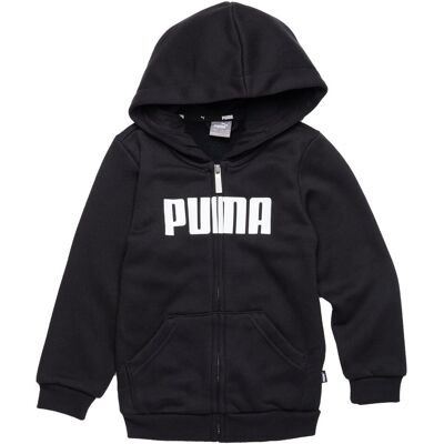 Bluza z kapturem chłopięca Puma ESS FULL-ZIP czarna 84762101 r 92 Bluza z kapturem chłopięca Puma ESS FULL-ZIP czarna 84762101 r 92