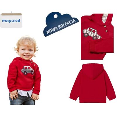 Mayoral Bluza z kapturem z motywem interaktywnym 80 Mayoral Bluza z kapturem z motywem interaktywnym 80