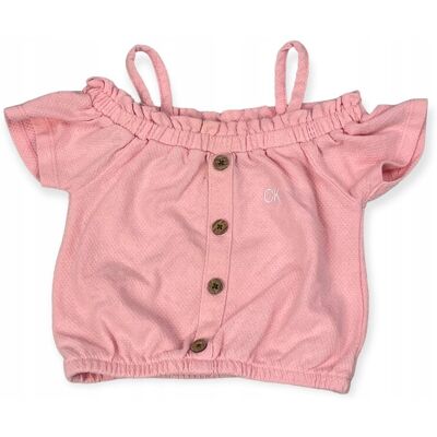 Bluzeczka niemowlęca ramiączka CALVIN KLEIN 3M Bluzeczka niemowlęca ramiączka CALVIN KLEIN 3M