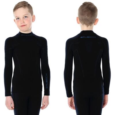Brubeck, Koszulka chłopięca termiczna, Thermo Junior, czarny, rozmiar 128/134 Brubeck, Koszulka chłopięca termiczna, Thermo Junior, czarny, rozmiar 128/134