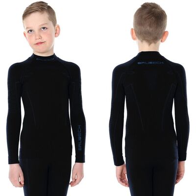 Brubeck, Koszulka chłopięca termiczna, Thermo Junior, czarny, rozmiar 152/158 Brubeck, Koszulka chłopięca termiczna, Thermo Junior, czarny, rozmiar 152/158