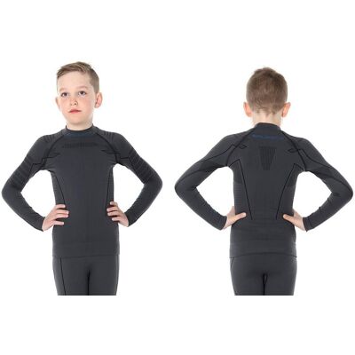Brubeck, Koszulka chłopięca termiczna z długim rękawem, Thermo Junior, grafitowy, rozmiar 140/146 Brubeck, Koszulka chłopięca termiczna z długim rękawem, Thermo Junior, grafitowy, rozmiar 140/146