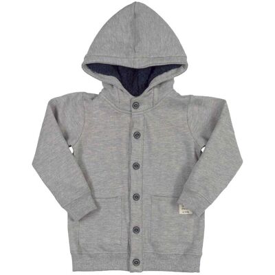 HURTIMEX Chłopięca bluza rozpinana szara, Up Baby HURTIMEX Chłopięca bluza rozpinana szara, Up Baby