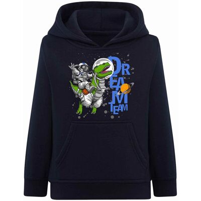 Chłopięca bluza z kapturem Astronauta & Dinozaur granatowa Tup Tup r.110/116 Chłopięca bluza z kapturem Astronauta & Dinozaur granatowa Tup Tup r.110/116
