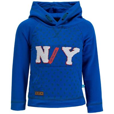 Chłopięca bluza z kapturem bawełniana niebieska Lief r.80 Chłopięca bluza z kapturem bawełniana niebieska Lief r.80