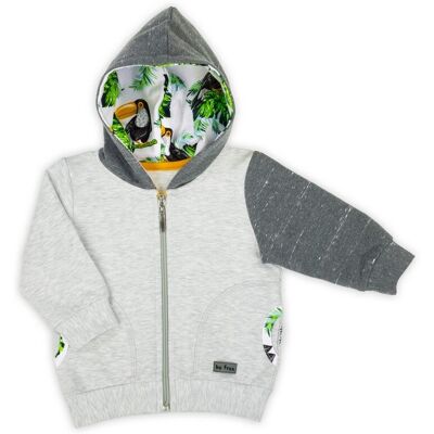 Inny producent Chłopięca bluza z kapturem szara Nicol,r.80 Inny producent Chłopięca bluza z kapturem szara Nicol,r.80