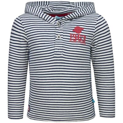 Chłopięca cienka bluza chłopięca z kapturem w paski Lief r.116 Chłopięca cienka bluza chłopięca z kapturem w paski Lief r.116