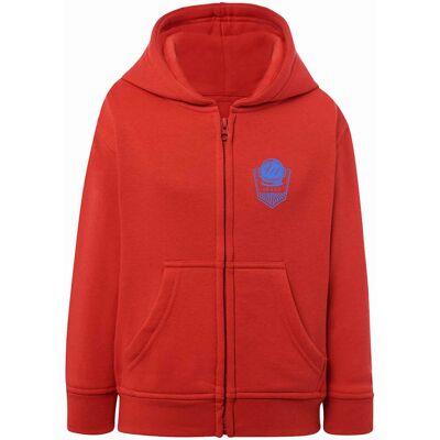 Chłopięca rozpinana bluza z kapturem Astronauta & Dinozaur czerwona Tup Tup r.110/116 Chłopięca rozpinana bluza z kapturem Astronauta & Dinozaur czerwona Tup Tup r.110/116
