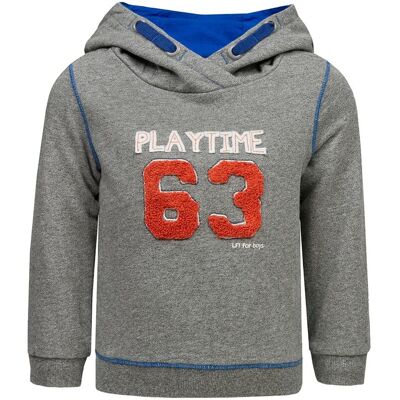 Chłopięca szara bluza z kapturem Lief r.86 Chłopięca szara bluza z kapturem Lief r.86