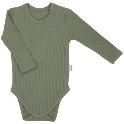 Chłopięce body bawełna dł.rękaw khaki Nicol Chłopięce body bawełna dł.rękaw khaki Nicol