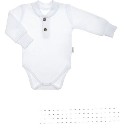 Chłopięce body eleganckie białe Nicol r.80 Chłopięce body eleganckie białe Nicol r.80