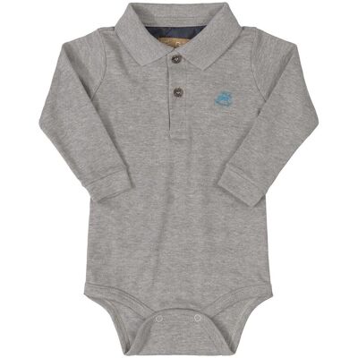 Chłopięce niemowlęce body polo szare Up Baby r.92 Chłopięce niemowlęce body polo szare Up Baby r.92