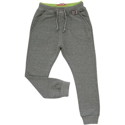 Chłopięce SPODNIE DRESOWE kolor Szary Melanż z kieszeniami bawełniane ze sznureczkiem Revaj PL 176 Chłopięce SPODNIE DRESOWE kolor Szary Melanż z kieszeniami bawełniane ze sznureczkiem Revaj PL 176