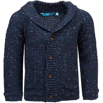 Chłopięcy elegancki sweter na guziki granatowy Lief r.62 Chłopięcy elegancki sweter na guziki granatowy Lief r.62