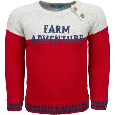 Chłopięcy sweter nierozpinany czerwony Lief r.80 Chłopięcy sweter nierozpinany czerwony Lief r.80