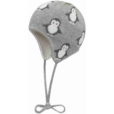 Doll Czapka dziewczęca, szara, pingwiny, Döll Doll Czapka dziewczęca, szara, pingwiny, Döll