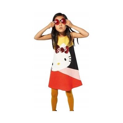 Inny producent DESIGUAL KOLOROWA SUKIENKA DZIEWCZĘCA Z NADRUKIEM HELLO KITTY 164-170 1J9A Inny producent DESIGUAL KOLOROWA SUKIENKA DZIEWCZĘCA Z NADRUKIEM HELLO KITTY 164-170 1J9A