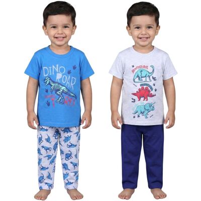 sarcia.eu DINOZAURY Piżama chłopięca z długimi spodniami, krótki rękaw, BAWEŁNIANA, komplet 2szt. 2-3 lata 98cm sarcia.eu DINOZAURY Piżama chłopięca z długimi spodniami, krótki rękaw, BAWEŁNIANA, komplet 2szt. 2-3 lata 98cm