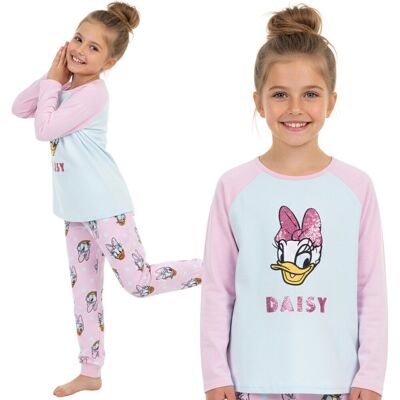 sarcia.eu DISNEY Daisy DWUCZĘŚCIOWA piżama dla dziewczynki, POLAROWA CIEPŁA piżamka z długim rękawem 7-8 lat 128cm sarcia.eu DISNEY Daisy DWUCZĘŚCIOWA piżama dla dziewczynki, POLAROWA CIEPŁA piżamka z długim rękawem 7-8 lat 128cm