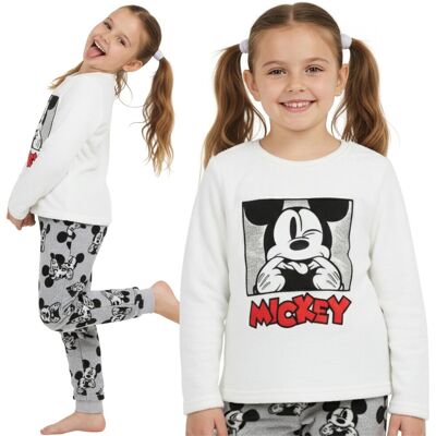 sarcia.eu DISNEY Myszka Mickey Dwuczęściowa piżama dla dziewczynki, POLAROWA CIEPŁA piżamka z długim rękawem 7-8 lat 128 cm sarcia.eu DISNEY Myszka Mickey Dwuczęściowa piżama dla dziewczynki, POLAROWA CIEPŁA piżamka z długim rękawem 7-8 lat 128 cm