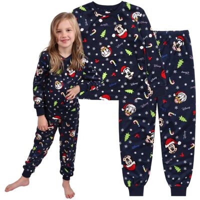 sarcia.eu DISNEY Myszka Mickey Świąteczna piżama dziecięca, welurowa, granatowa 18-24 m 92 cm sarcia.eu DISNEY Myszka Mickey Świąteczna piżama dziecięca, welurowa, granatowa 18-24 m 92 cm