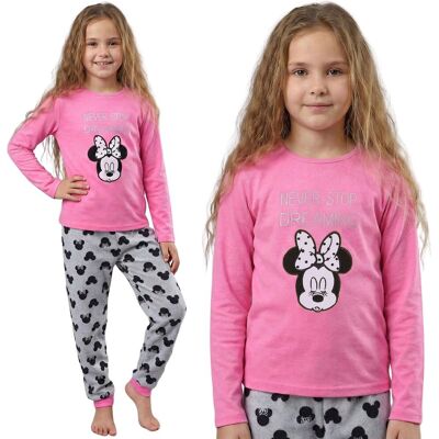 Disney Myszka Minnie Polarowa Piżama Dziewczęca, Dwuczęściowa Piżamka Z Długim Rękawem Ciepła 7-8 Lat 128 Cm Disney Myszka Minnie Polarowa Piżama Dziewczęca, Dwuczęściowa Piżamka Z Długim Rękawem Ciepła 7-8 Lat 128 Cm