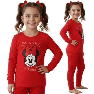 sarcia.eu DISNEY Myszka Minnie Welurowa, czerwona piżama dziewczęca, DWUCZĘŚCIOWA piżamka z długim rękawem OEKO-TEX 8 lat 128 cm sarcia.eu DISNEY Myszka Minnie Welurowa, czerwona piżama dziewczęca, DWUCZĘŚCIOWA piżamka z długim rękawem OEKO-TEX 8 lat 128 cm